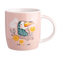 HRNČEK PRE DETI Hrnček vtáčiky Tukan porcelán 250ml