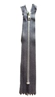 Jemný kovový zips nohavíc, 8 cm, ČIERNA