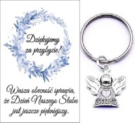 ĎAKUJEME HOSTOM DARČEK SVADOBNÝ ANJEL KĽÚČOVKA SPOMIENKY
