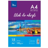 BLOK AKRYLOVEJ FARBY A4 190g 15 LISTOV TETIS