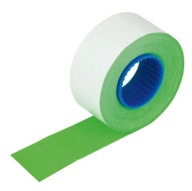 Cenovka 26X16 mm obdĺžniková fluo zelená