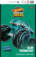 HOT WHEELS MONSTER TRUCKS wrex technický blok A4 190g/m2 10 listov biela