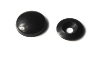 Rozeta 13mm - Uzávery skrutkovacie 100ks, ČIERNA