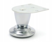 NÁBYTOK NOHÝ NÍZKA, CHROMOVANÁ 52 MM DZ055 MASÍV 5 CM