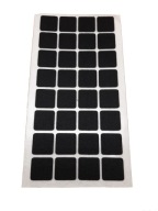 PLSTENÉ PODLOŽKY NA NÁBYTOK, ČIERNA STOLIČKA 25X25