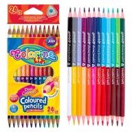Obojstranné trojuholníkové pastelky, 24 farieb Colorino