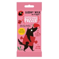 Ovocné puzzle HLADNÝ VLK NA CHODKE jahoda 20g