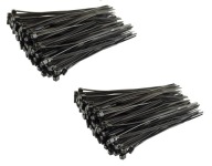 200x KABELOVÉ VIAZAČKY ČIERNE KABELOVÉ VIAZAČKY 2,5x100 mm