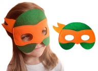 FILTOVÁ MASKA NINJA KORYTNAČKY MICHELANGELO KARNEVAL
