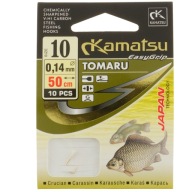 Háčiky Kamatsu TOMARU č. 10 Gold s nadväzcom 50 cm, 10 ks nadväzcov na karasa
