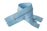 ŠPIRÁLOVÝ Zips 18cm MODRÁ