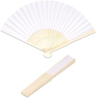 Zloženie ručného ventilátora. papier/bambus na maľovanie
