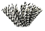 PAPIEROVÉ SLAMKY 205x6 mm EKO ČIERNE PRUHY 10 KS