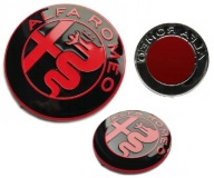 ALFA ROMEO Emblém 74mm predné zadné ALU ČERVENÉ ČERVENÉ