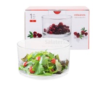 Sklenená miska na občerstvenie, šalát, miska na šalát, dip, Edwanex, 14 cm, 700 ml