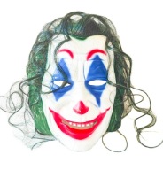 VLASOVÁ MASKA JOKER BATMAN HALLOWEENSKÝ KARNEVAL
