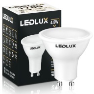 GU10 LED žiarovka 4,5W = 45W SMD 6000K studená Premium LEDLUX nebliká