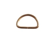 Kovový polkruh 25/15/3mm zlato, 1 ks