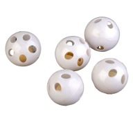 5x Plastové guľôčkové hrkálky pre hračky maskota GUĽA 24 mm