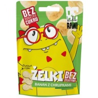 Banánové želé bez cukru s lupienkami Purella BeRaw