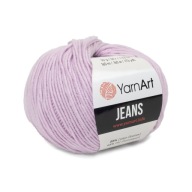 50g priadza, 55% bavlna 45% akryl, YarnArt Jeans svetlofialová 19