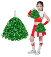 Bambuľka roztlieskavačky CHEERLEADER bambulky ZELENÁ