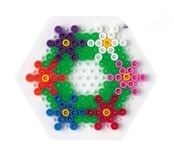 Malá HEXAGON korálková podložka HAMA Pyssla