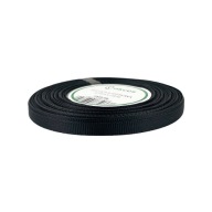 STUHA grogrénová stuha 6mm čierna 23m