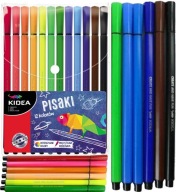 Fixky v puzdre, fixky, fixky, 12 farieb - KIDEA