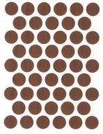 Čiapka samolepiaca 14mm svetlý orech 50 ks