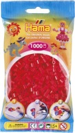 Zažehľovacie korálky ČERVENÉ 1000 ks HAMA 05