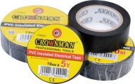 Silná PVC elektroizolačná páska vodotesná čierna 19mm x 20m 600V