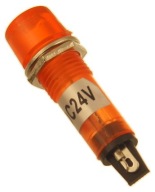 Kontrolka napájania 10mm XD10-3 oranžová 24V