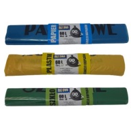 Vrecia na triedenie, papier, plast, sklo, 60L, 30 ks