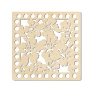 BSZ521 Základňa košíka - štvorec 15cm - kvety