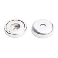 Magnetický držiak 16x6,5x3,5x5 s otvorom, cylindrický, sada 5 kusov