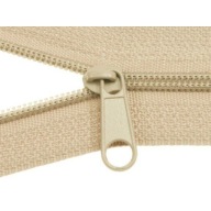 SVETLOBÉŽOVÁ páska na zips, špirála, 3 A 25 zipsov + 10 metrový zips na obliečky