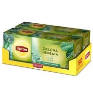 Lipton set, expresný zelený čaj s nádychom mäty, 2x25 sáčkov, 65g