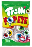 HALLOWEENSKÉ TROLY ŽELÉ OČI OČIE OVOCNÉ KĽÚČKY 75 g