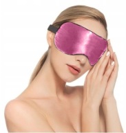 Saténová maska ​​na spánok Sleep Headband Luxury svetloružová