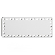 biely základný košík dno 10x25cm HDF obdĺžnik