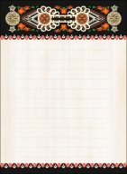 MAGNETICKÝ NOTEBOOK DO CHLADNIČKY MAŁY FOLK PODHALE
