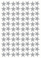 STARS samolepky Hviezdy 3cm 88ks STRIEBORNÉ