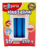 Modrá školská plastelína 15 tyčiniek 250g Inspiria 9875
