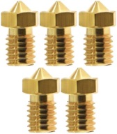 SET 5 x V6 0,8 mosadzná hubica - 3D PRUSA 1,75mm