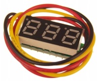 DC LED voltmeter 0,28 palca žltý 0-99,9V