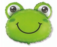 Fóliový balón 24 palcový Frog Birthday Hel