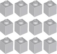 LEGO Brick Brick 1x1 svetlosivá 4211389 3005 - 12ks