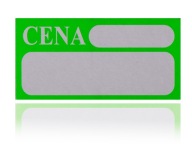 KARTÓNOVÉ ETIKETY ETIKETY CENNÍK 4x8 CM CENNÍK