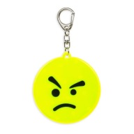 Reflexný mäkký Emoji prívesok Anger Yellow Premium 3M